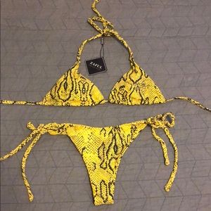 Zaful Snakeskin Bikini